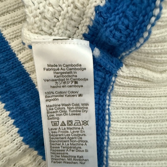 J.Crew Textured Crewneck Pullover Sweater in Stripe size L - Picture 6 of 6